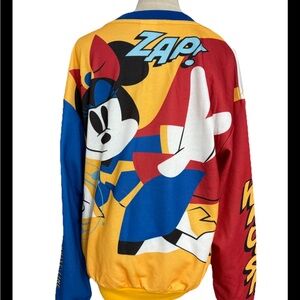 Disney Cruise Line Mickey Colorblock Sweatshirt - Blue/Yellow/White/Red